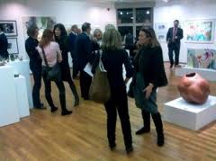 Some of the crowd at the Private View